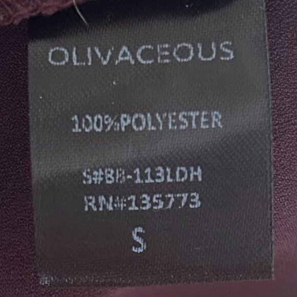NWT Olivaceous Burgundy Purple Wine Satin Slip Dress Spaghetti Strap Small - Picture 13 of 14